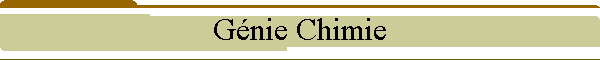 Gnie Chimie